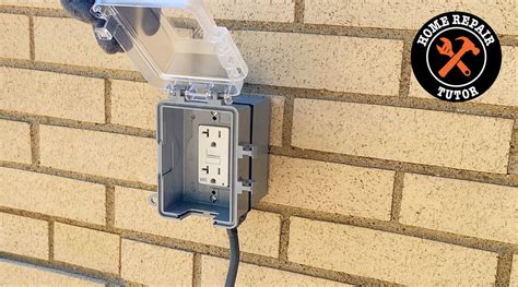 how to install outside electrical outlet box|install outdoor electrical covered outlet.